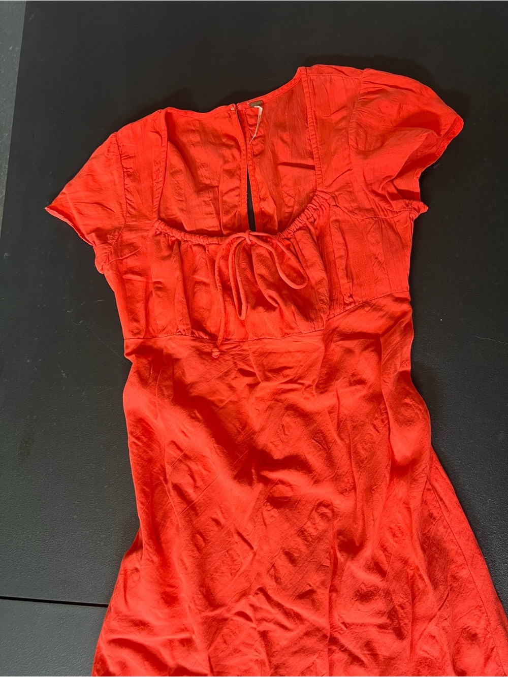 Free People Red Tie-Front Maxi Dress